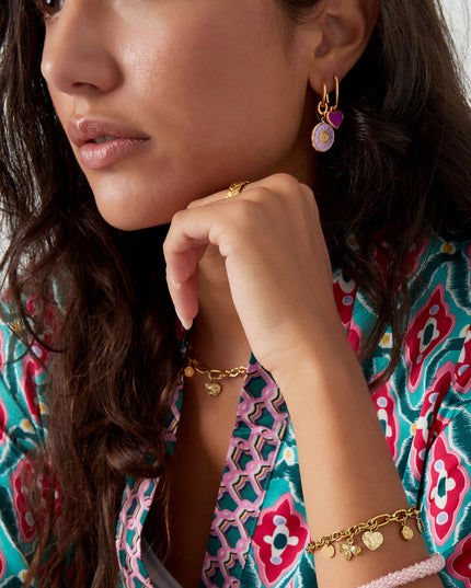 armband verschillende schakels met bedels