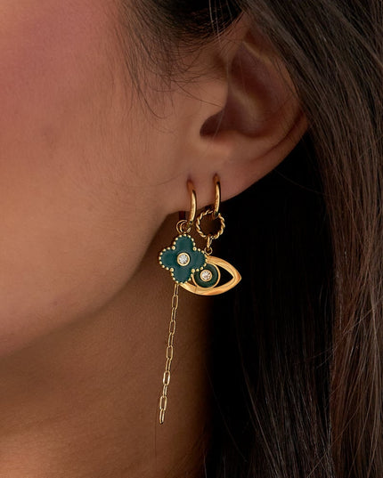 oorbellen wonderful clover