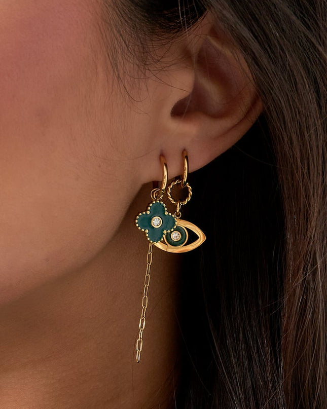 oorbellen wonderful clover