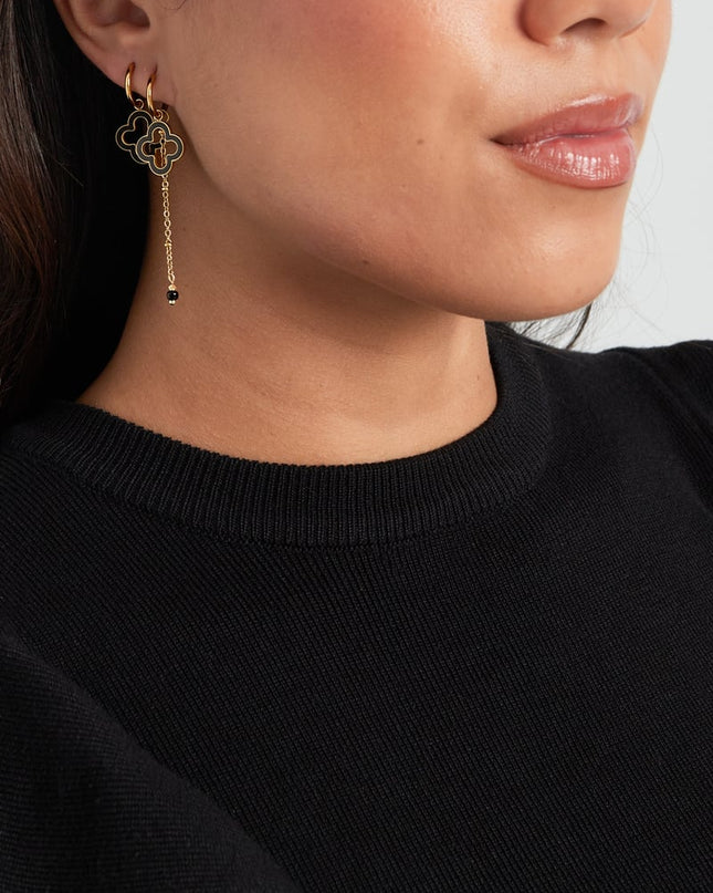 oorbellen midnight clover