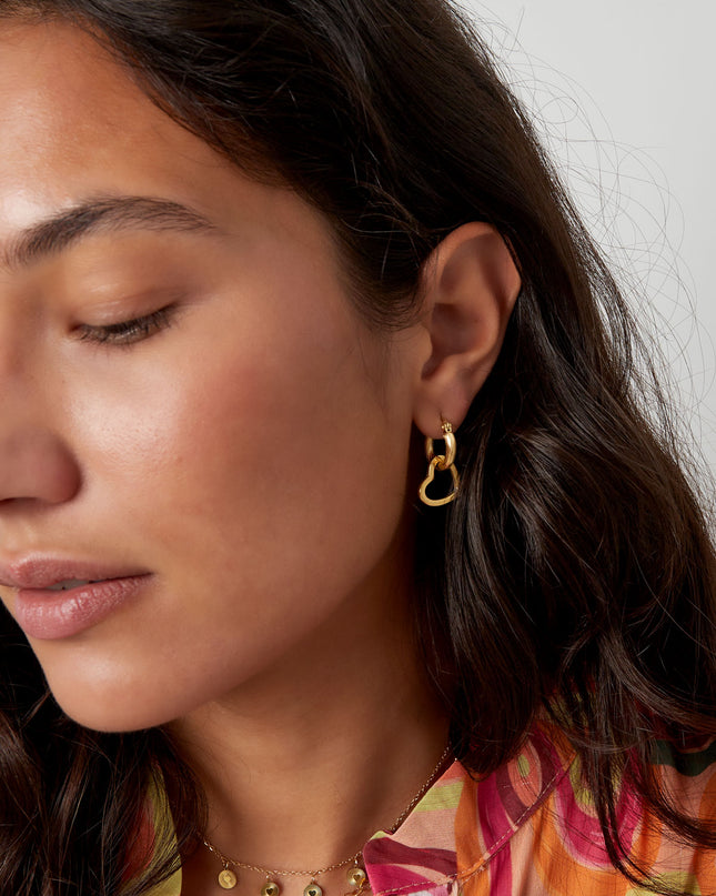 oorbellen gedraaid met hart