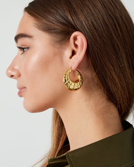 oorbellen statement hoepels cut out