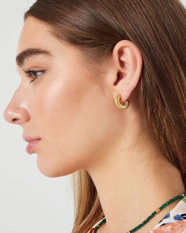 oorbellen aesthetic halve maan klein