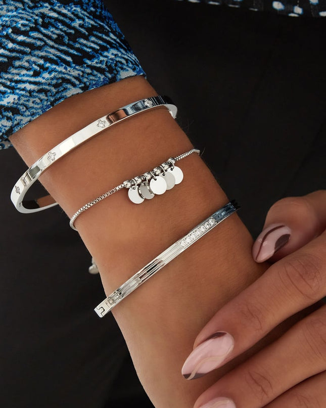 slavenarmband steentjes in het midden