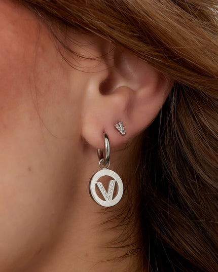 oorbellen rond v