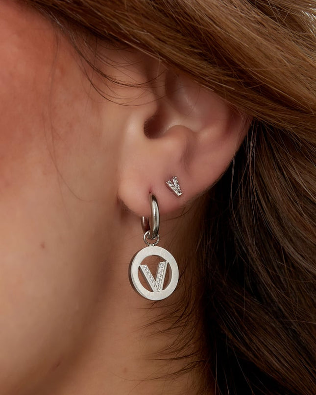 oorbellen rond v