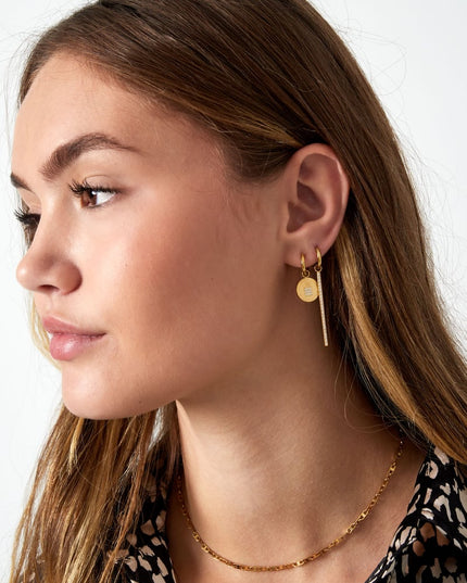 oorbellen zirkonen rij