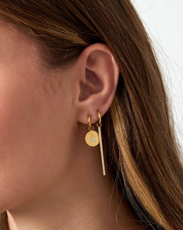 oorbellen zirkonen rij