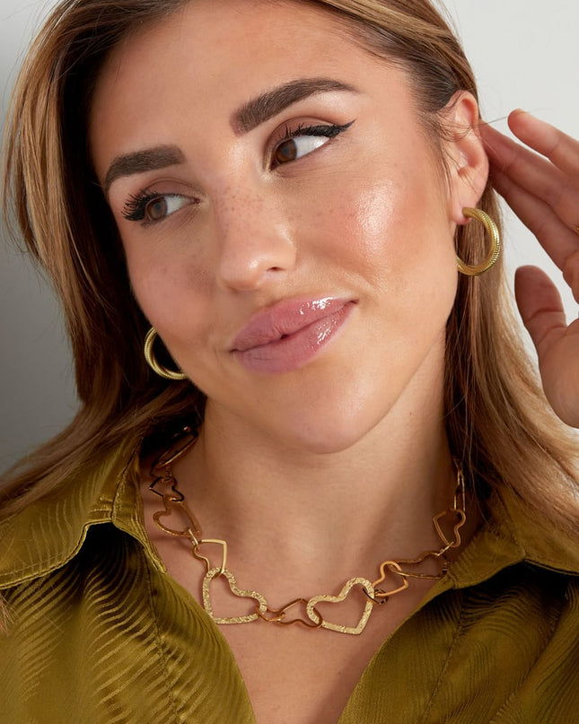 oorbellen gedraaid relief klein