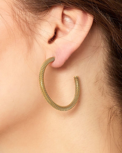 oorbellen rond met print