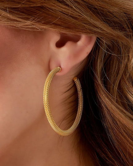 oorbellen drukke print