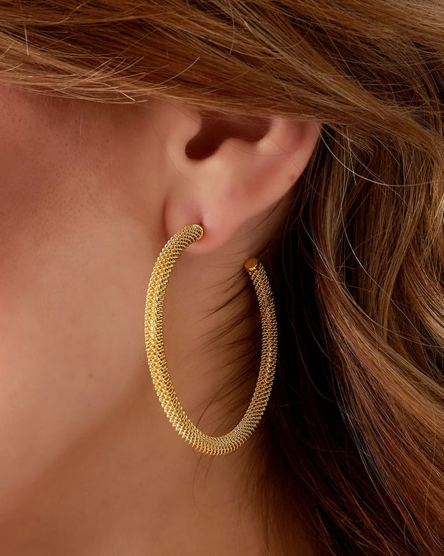 oorbellen drukke print