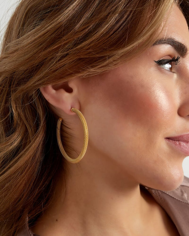 oorbellen drukke print