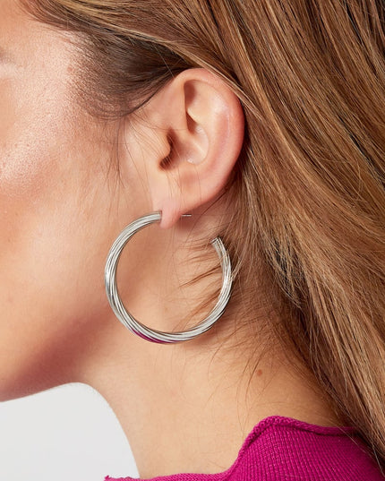 oorbellen gedraaide streep