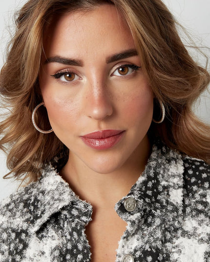 oorbellen slangenprint medium