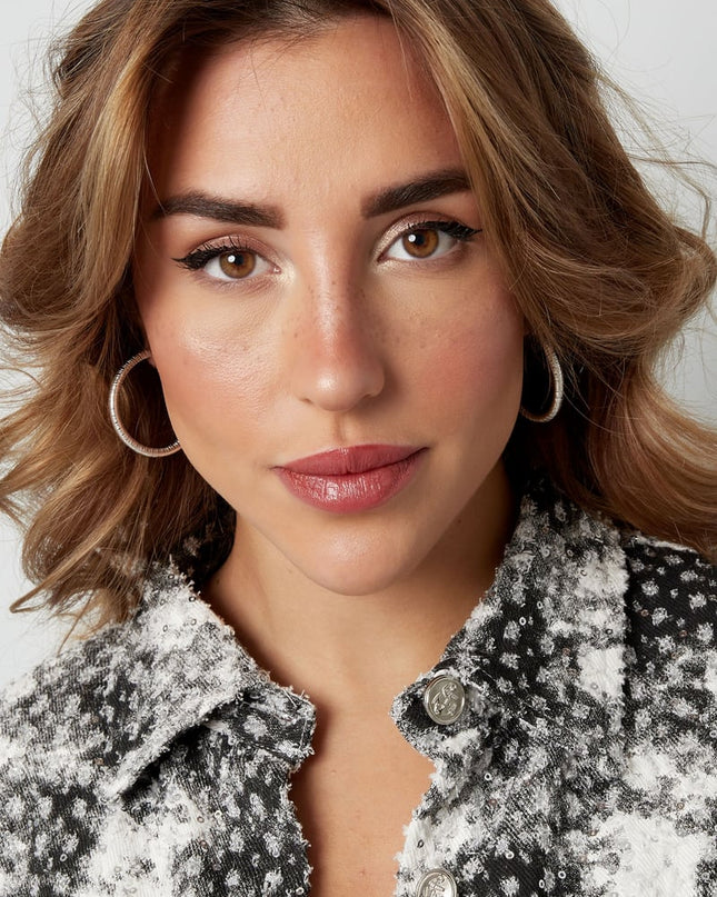 oorbellen slangenprint medium