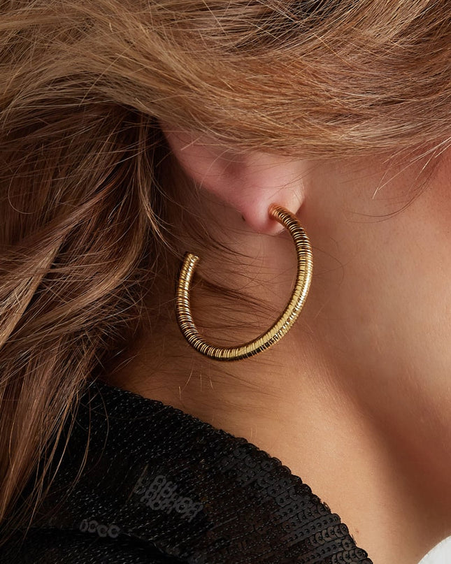 oorbellen slangenprint medium