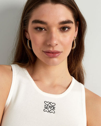 druppel vormige oorbel met steentjes met bolletjes