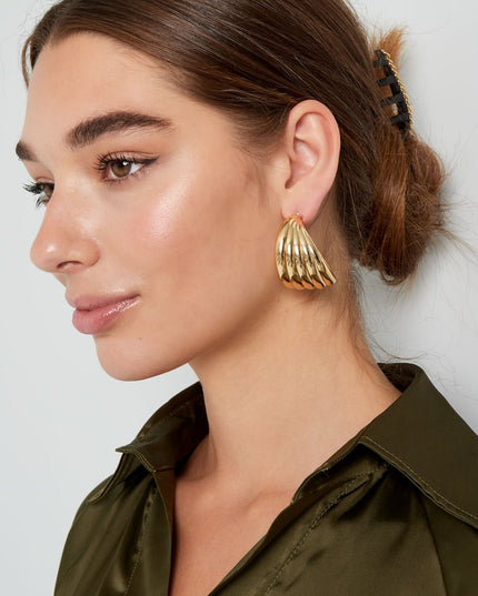 oorbellen abstracte laagjes