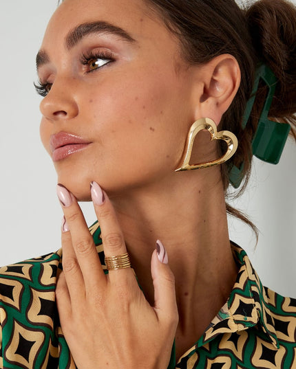 oorbellen sierlijk hart