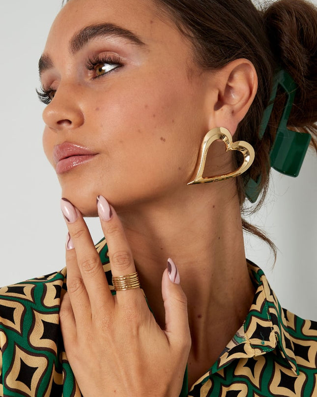 oorbellen sierlijk hart