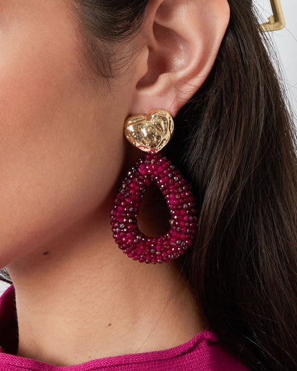 Oorbellen kraaltjes ovaal