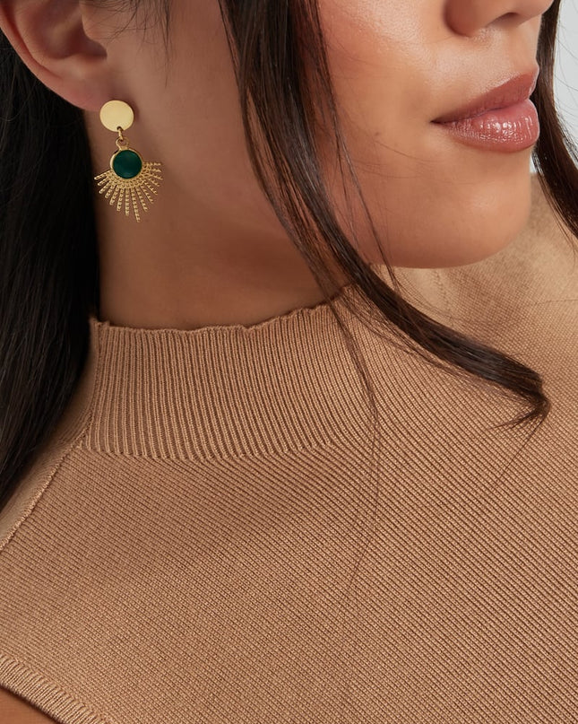 oorbellen secret soul - groen 