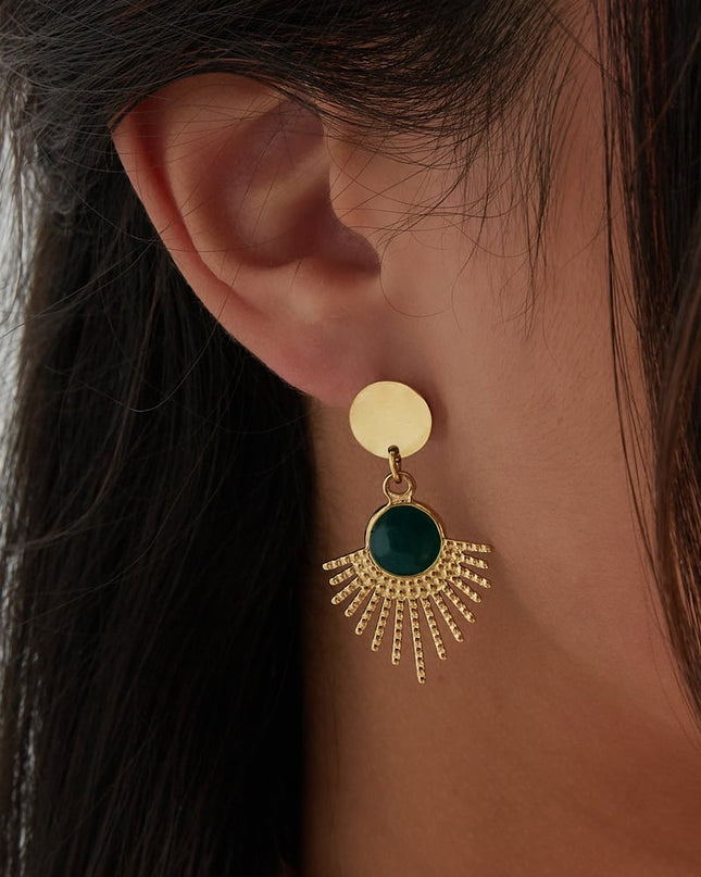 oorbellen secret soul - groen 