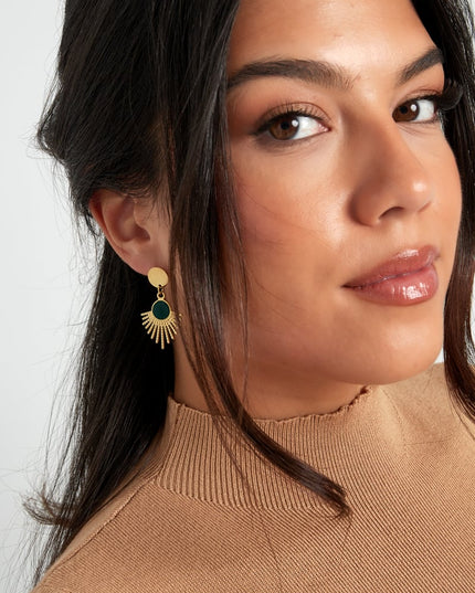 oorbellen secret soul - groen 