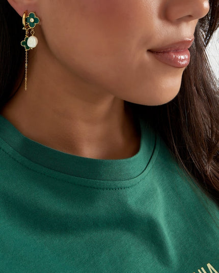 oorbellen posh spice - groen 