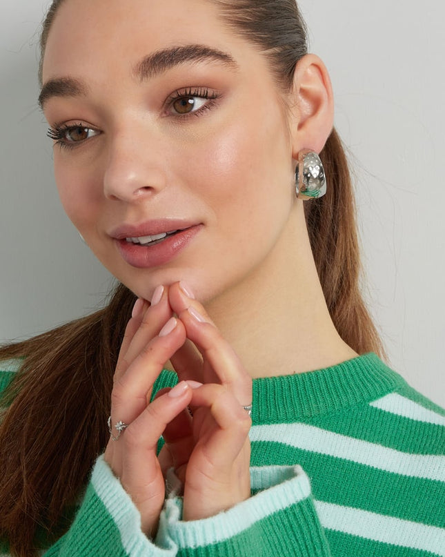 oorbellen maan grote stippen