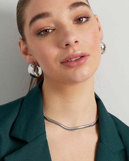 oorbelen geborsteld breed