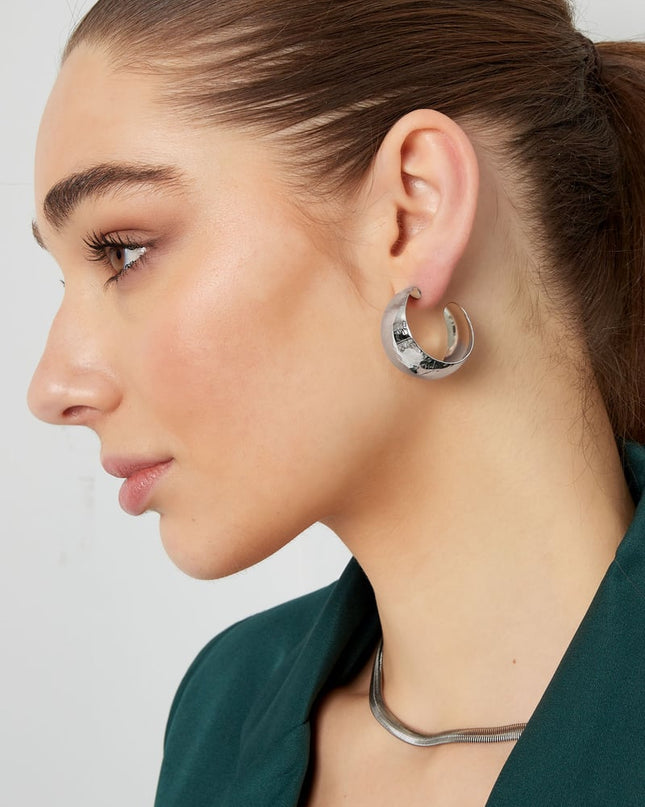 oorbelen geborsteld breed