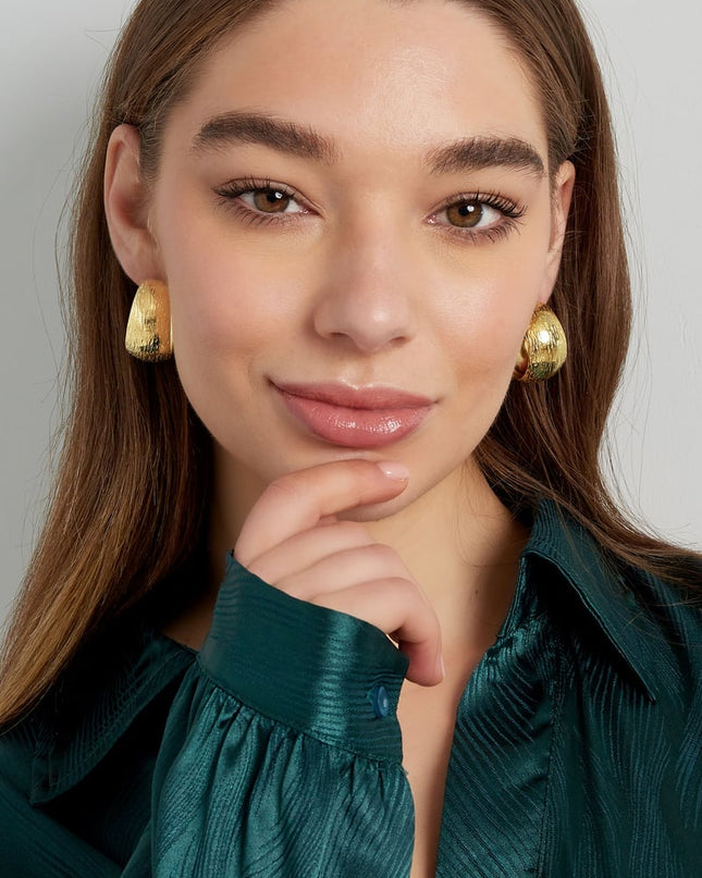 oorbellen maan geborsteld