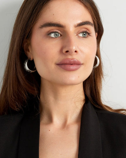 oorbellen maan geborsteld