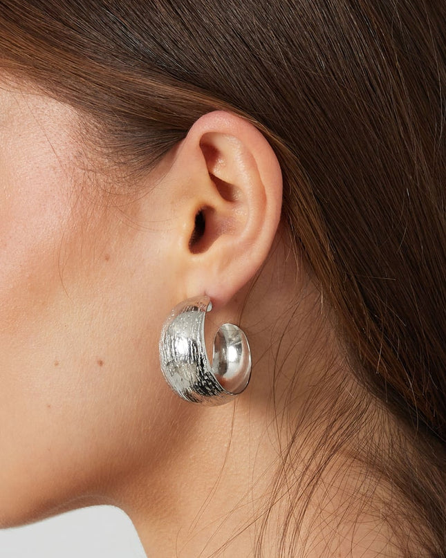 oorbellen maan geborsteld