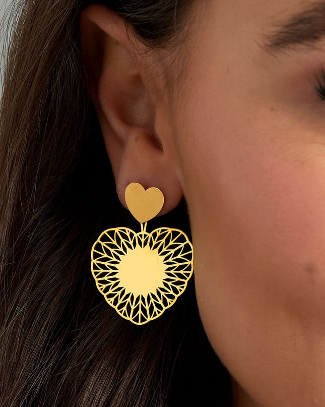 oorbellen hart mandela