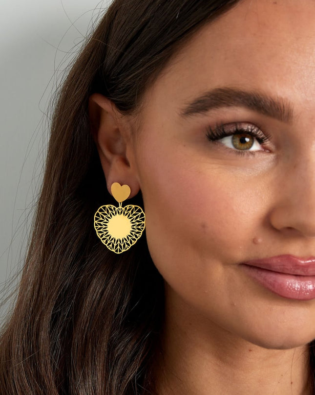 oorbellen hart mandela