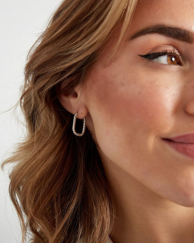 oorbellen ribbel langwerpig