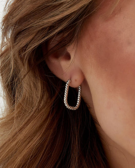 oorbellen ribbel langwerpig