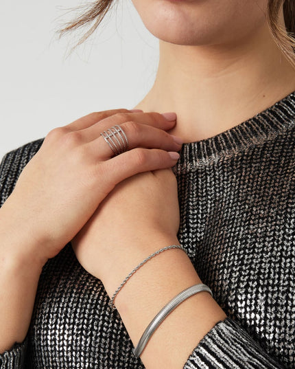 Armband jasseron gedraaid smal - zilver-2.0MM