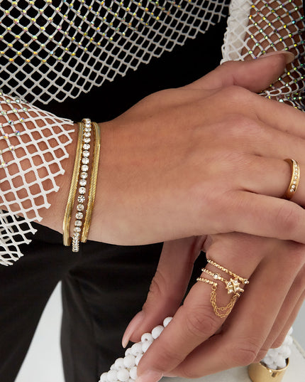 armband speels met bling