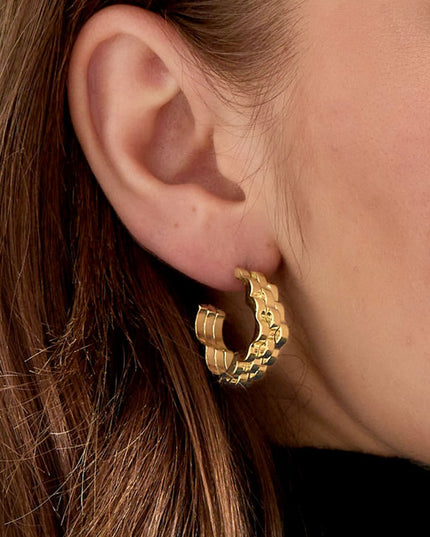 oorbellen bloem schakel in schakel