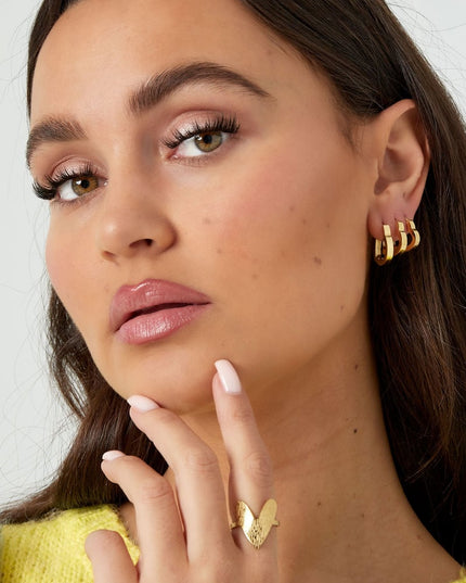 basic oorbellen hart klein