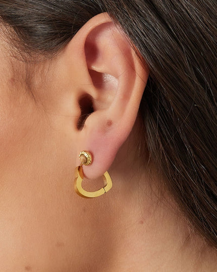 basic oorbellen hart klein