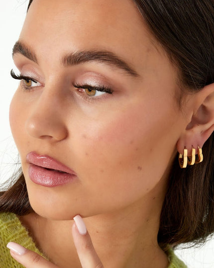 basic hart oorbellen groot