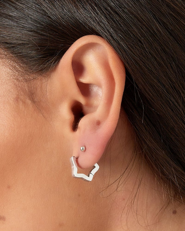 Basic ster oorbellen Goud kleur - klein