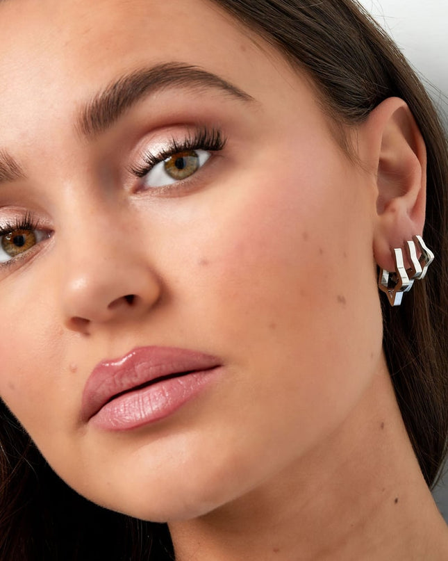 basic ster oorbellen groot