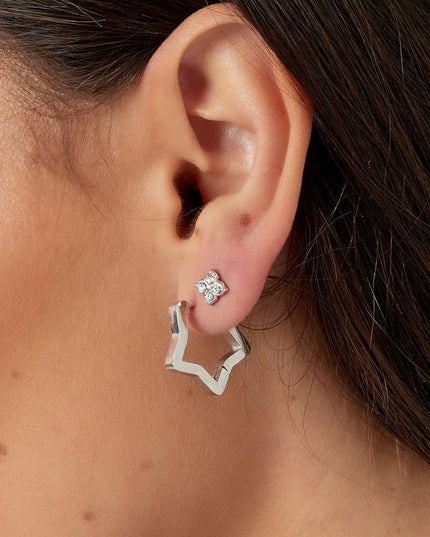 basic ster oorbellen groot