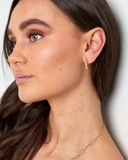 basic driehoek oorbellen